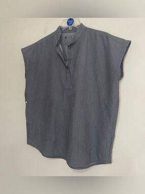 FIGS Heather Gray  Sleeveless Tunic Shirt~ Size XS ~‎ Medical Staff